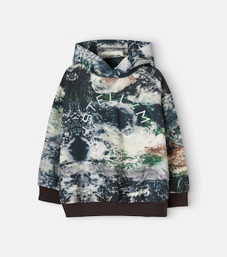 Printed cotton fleece hoodie | Stella McCartney Kids