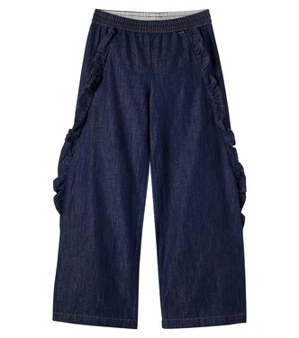 Ariana ruffled cotton-blend pants | Molo