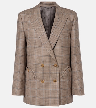 Everynight checked double-breasted wool blazer | Blazé Milano
