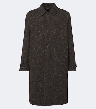 Wool, silk, and cashmere tweed coat | Zegna