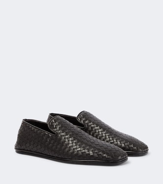 Zapatos slip-on Palazzo de piel Intrecciato | Bottega Veneta