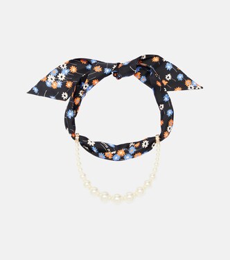 Collier à perles fantaisie | Miu Miu