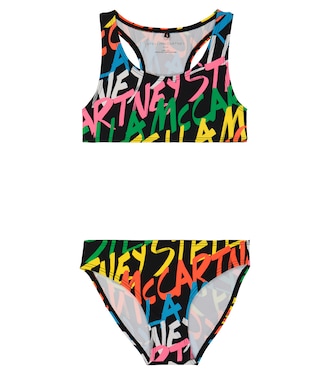 Logo printed racerback bikini | Stella McCartney Kids