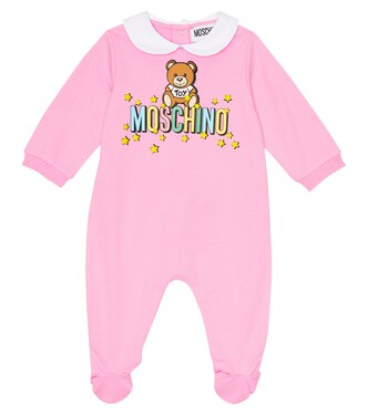 Baby printed cotton jersey onesie | Moschino Kids