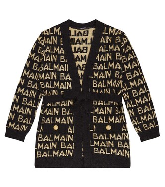 Intarsia cardigan | Balmain Kids