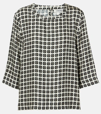 Ribes checked silk top | 'S Max Mara