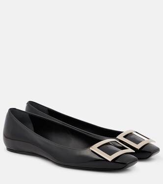 Trompette patent leather ballet flats | Roger Vivier