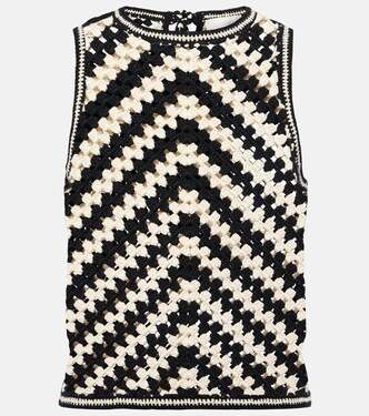 Halliday crochet cotton top | Zimmermann