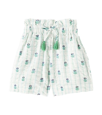 Gaia floral cotton shorts | C'era Una Volta