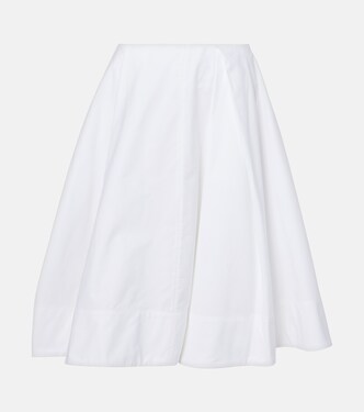 Salon cotton poplin midi skirt | Jacquemus