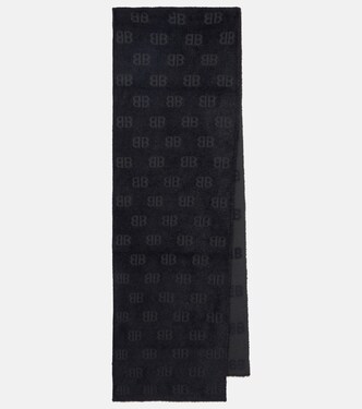 BB wool-blend scarf | Balenciaga