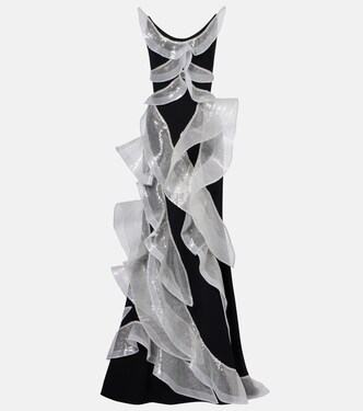 Robe longue Refraction à sequins | Maticevski