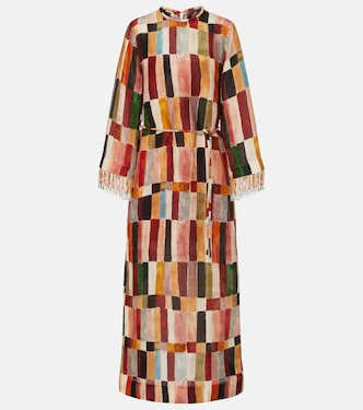 X LRNCE Maxikleid Marjorelle aus Leinen und Seide | Alémais