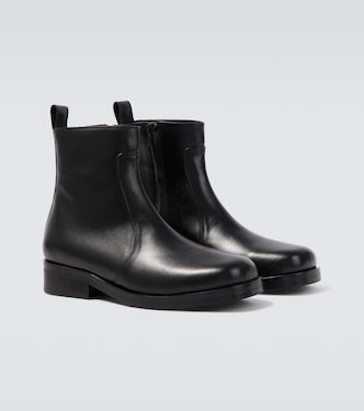 Square leather ankle boots | Studio Nicholson