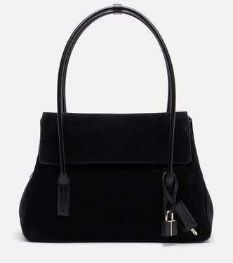 Schultertasche Eclipse Medium aus Veloursleder | Tom Ford