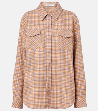 Midnight Rose plaid cashmere shirt | God's True Cashmere