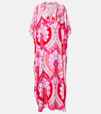Carlotta printed satin kaftan | Melissa Odabash