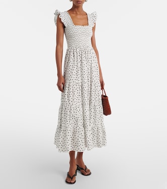 kendall cotton midi dress Baltic Born Womens Kendall Midi Dress | Cream Multi Floral