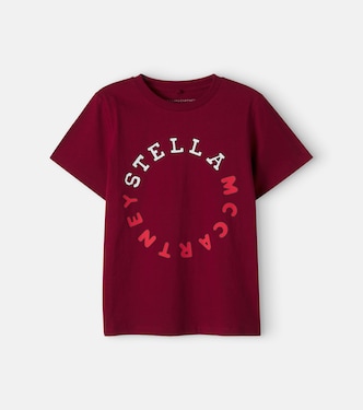 Logo cotton-blend jersey T-shirt | Stella McCartney Kids