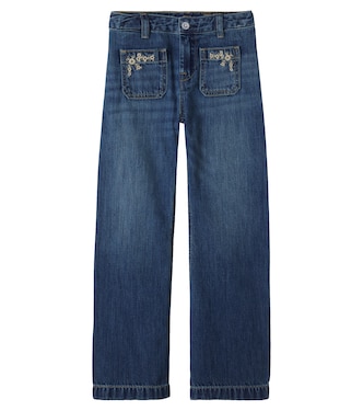 Floral embroidered jeans | Polo Ralph Lauren Kids