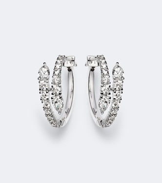 Pendientes Diamond Twist de oro blanco de 18 ct con diamantes | Bucherer Fine Jewellery