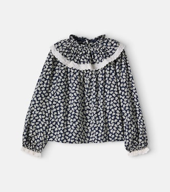 Fleckers floral cotton blouse | The New Society