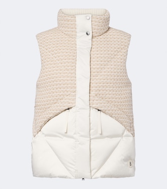 Chaleco de plumas Netty con tweed | Bogner