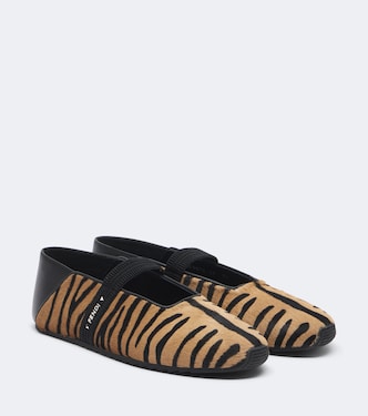 Fendi Academia calf hair ballet flats | Fendi