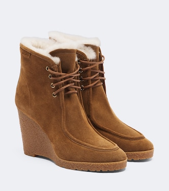 Bottines compensées Cylia en daim | Isabel Marant