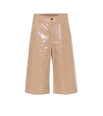 High-Rise Shorts aus Leder | Dodo Bar Or