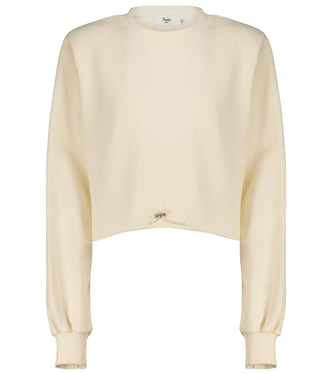 Drawstring cotton terry sweatshirt | The Frankie Shop