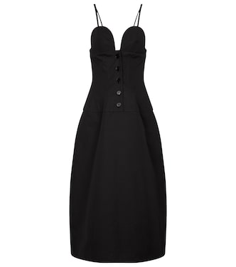 Robe midi en coton | Jil Sander
