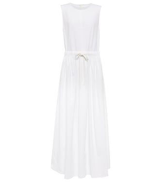Maxikleid aus Leinen und Baumwolle | MM6 Maison Margiela