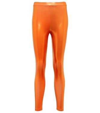 Leggings aus Lamé-Jersey | Alessandra Rich