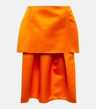 Minirock aus Seidensatin | Prada