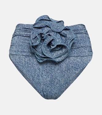Corsage denim-printed bikini bottoms | Magda Butrym