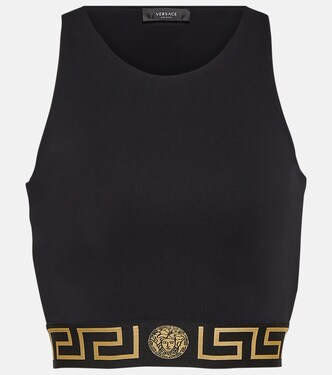 Greca cutout sports bra | Versace