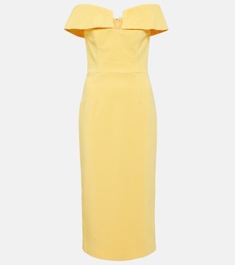 Vestido midi Lumiere con cristales | Rebecca Vallance