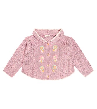 Clara embroidered wool-blend cardigan | Louise Misha