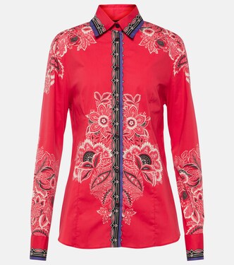 Floral cotton-blend shirt | Etro