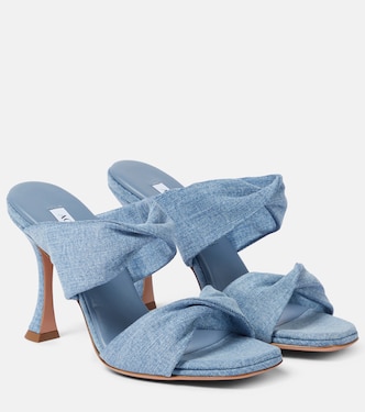 Mules Twist in denim | Aquazzura