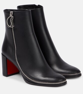 CL Zip leather ankle boots | Christian Louboutin