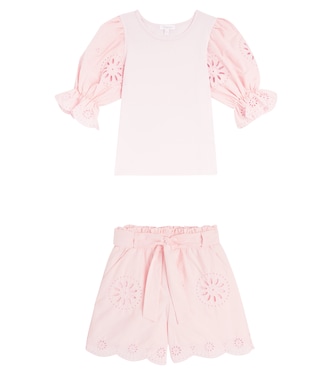 Cotton-blend shirt and shorts set | Patachou