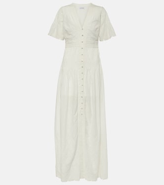 Robe longue Arushi brodée en coton | Veronica Beard