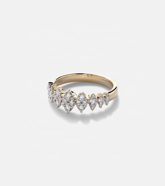 Ring Fern aus 14kt Gelbgold mit Diamanten | Stone and Strand