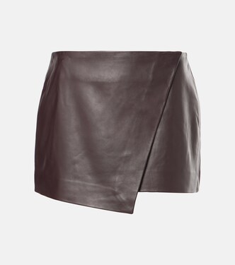 Cleo leather wrap skirt | The Frankie Shop