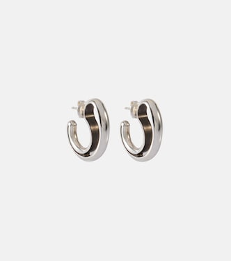Drop Large sterling silver earrings | Bottega Veneta