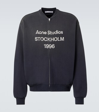 Sweat-shirt en coton mélangé à logo | Acne Studios