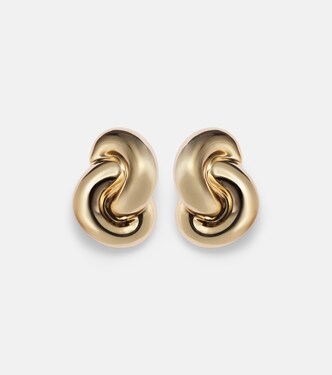 Knot 10kt gold clip-on earrings | Jennifer Fisher