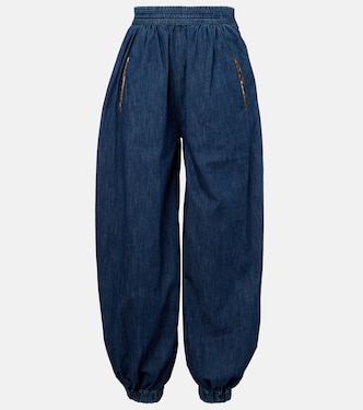 Chambray tapered pants | Valentino
